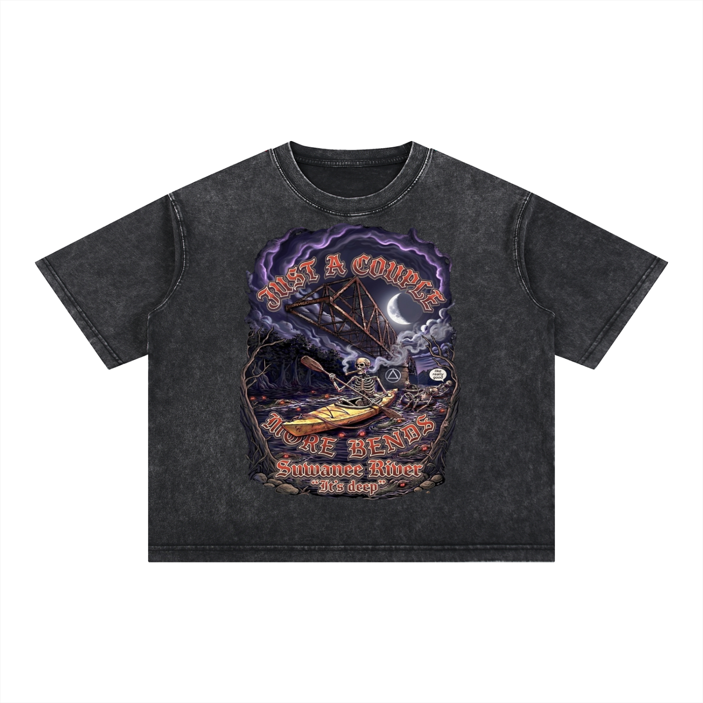 Mineral Wash Boxy Cotton T-Shirt